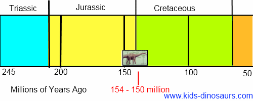 Diplodocus Dinosaur Timeline