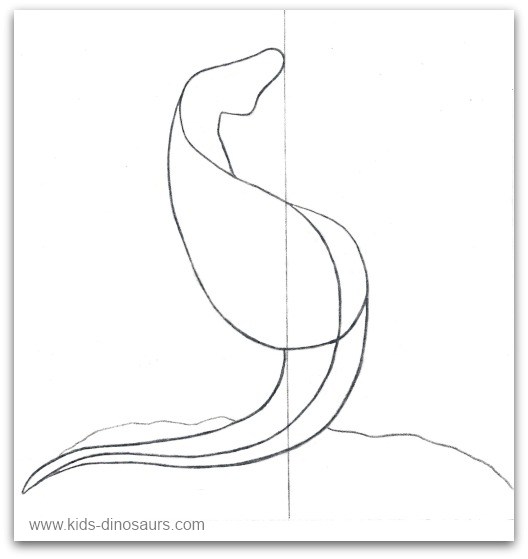 Cute dinosaur kawaii chibi drawing style Vector Image